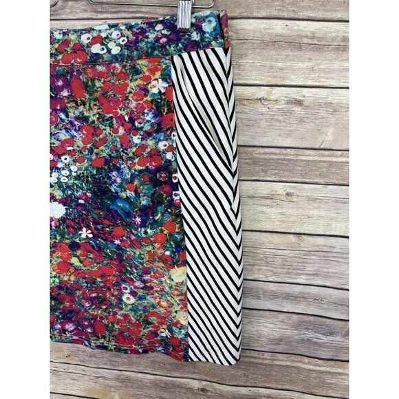 Anthropologie Tabitha Size 4 Spring Meadow Mixed Print Pencil Skirt Floral - Picture 3 of 12